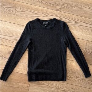 Banana Republic Washable Merino Wool Sweater - Dark Charcoal - Small
